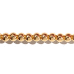 Beaded clip-on charm bracelet chain