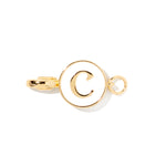 Letter C clip-on initial charm