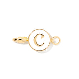 Letter C clip-on initial charm