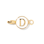 Letter D clip-on initial charm