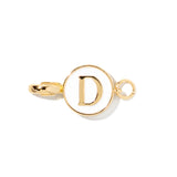 Letter D clip-on initial charm