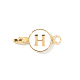 Letter H clip-on initial charm