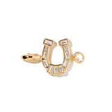 Horseshoe clip-on charm
