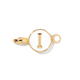 Letter I clip-on initial charm