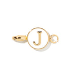 Letter J clip-on initial charm