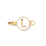 Letter L clip-on initial charm