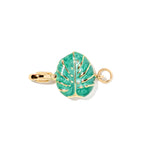 Monstera clip-on charm