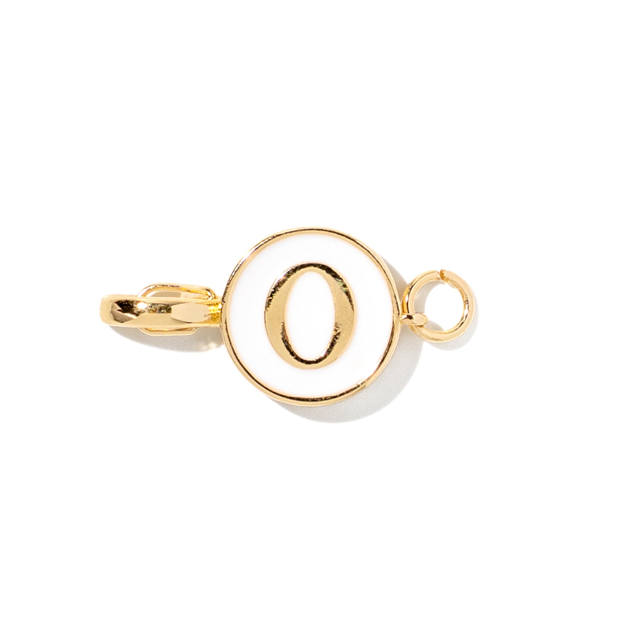 Letter O clip-on initial charm