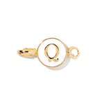 Letter Q clip-on initial charm