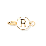 Letter R clip-on initial charm