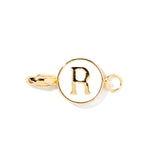 Letter R clip-on initial charm