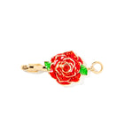 Rose clip-on charm