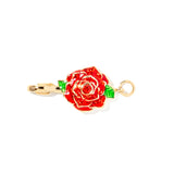 Rose clip-on charm