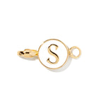 Letter S clip-on initial charm