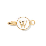 Letter W clip-on initial charm