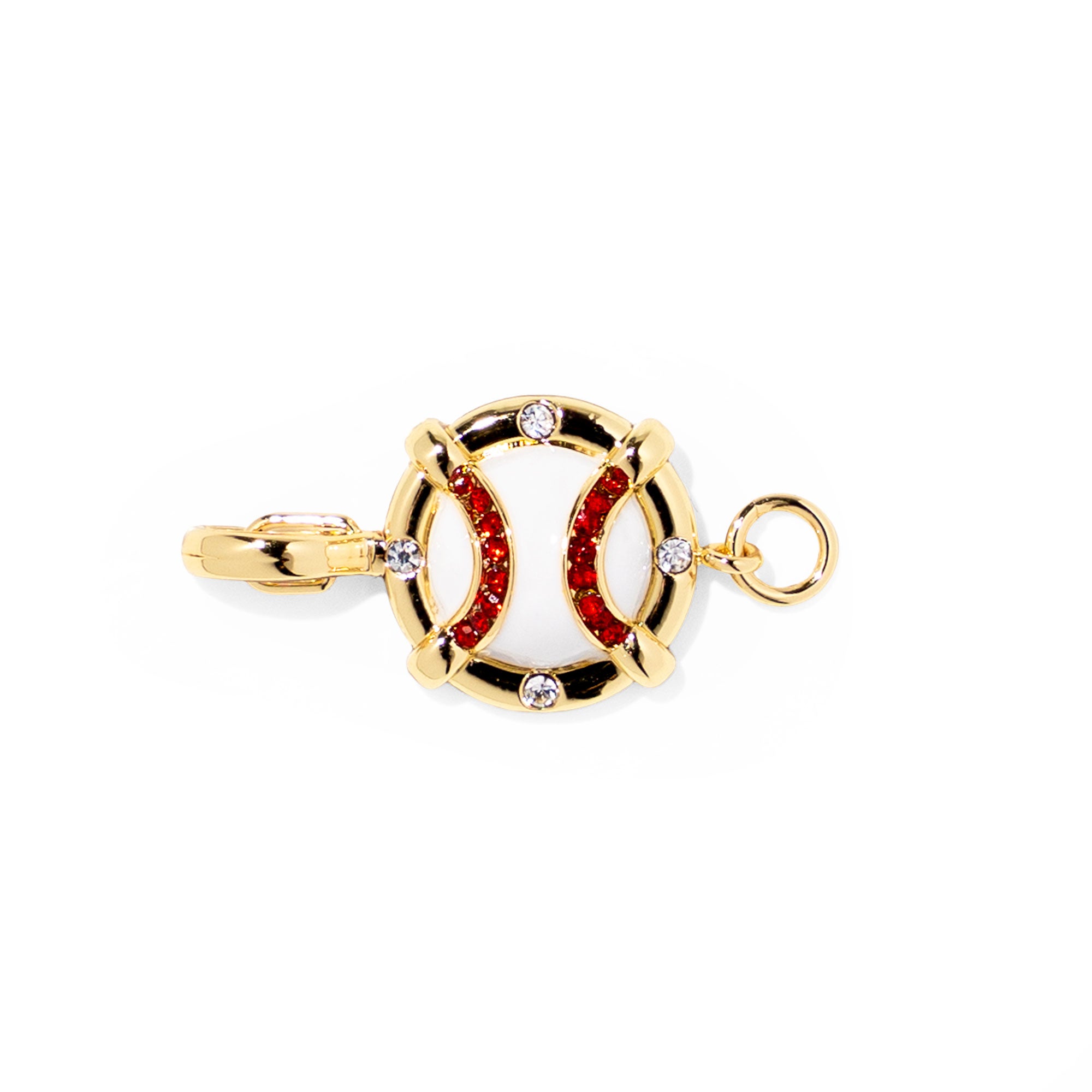 Baseball clip-on sports charm