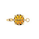 Basketball clip-on sports charm