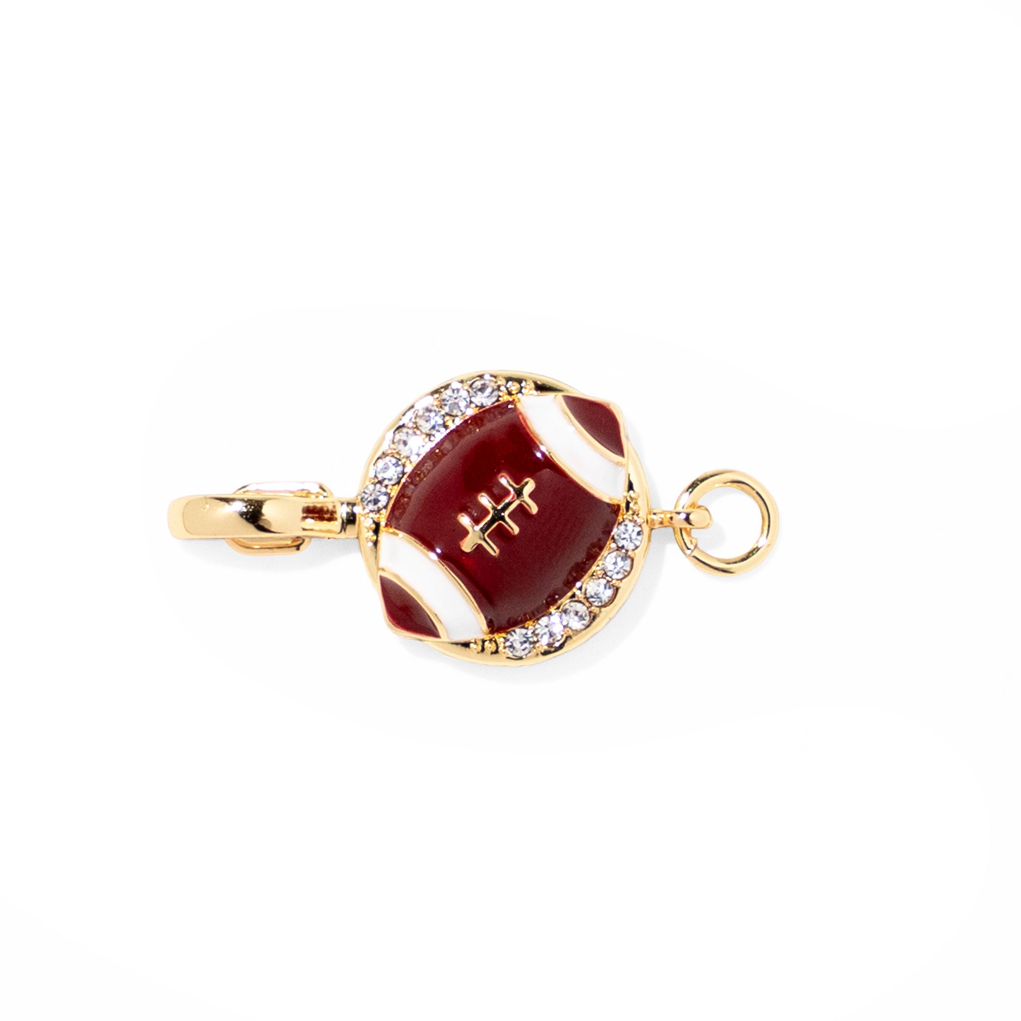 Football clip-on sports charm