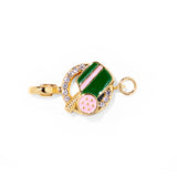 Pickleball clip-on sports charm