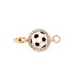 Soccer clip-on sports charm