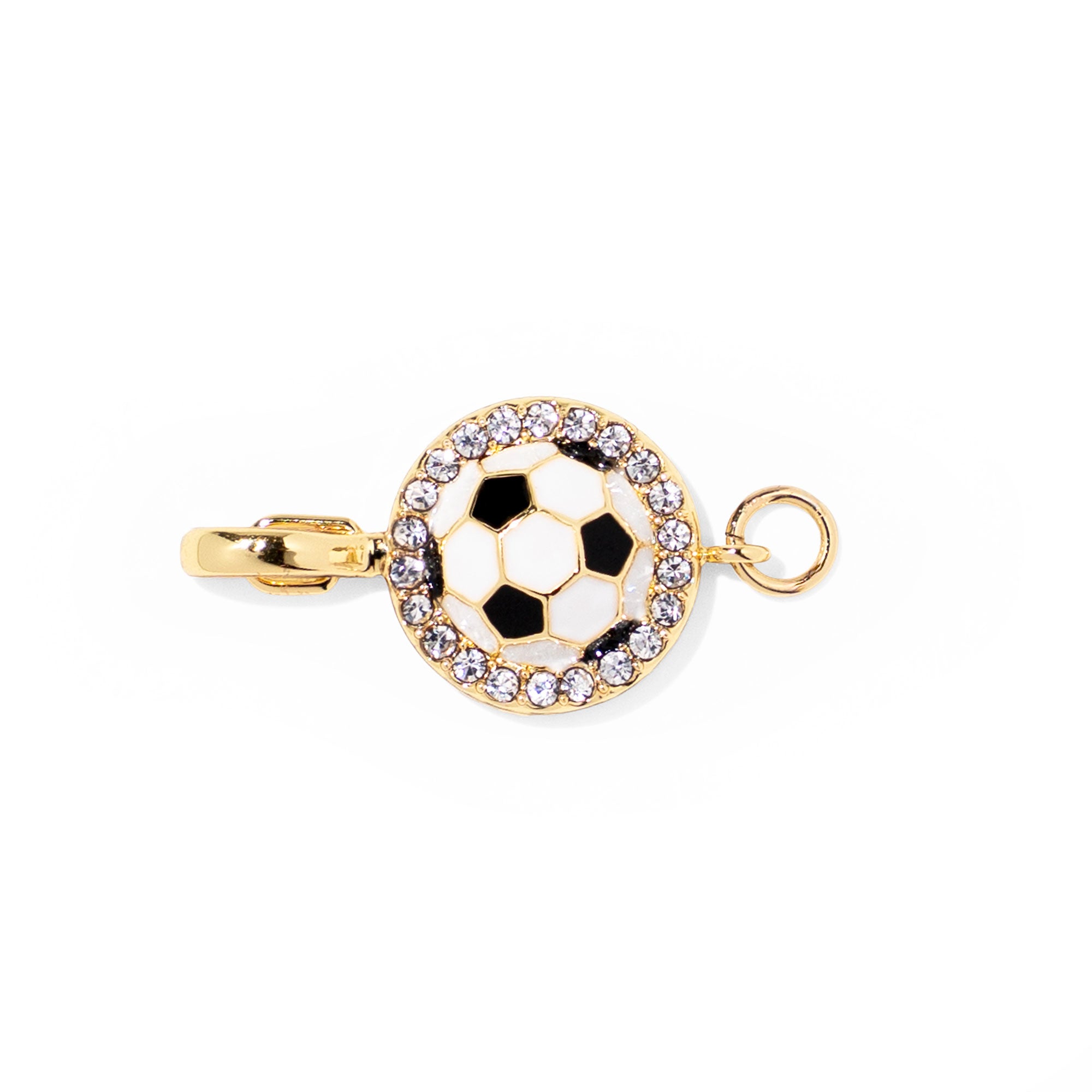 Soccer clip-on sports charm