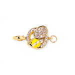 Tennis clip-on sports charm