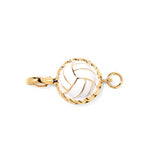 Volleyball clip-on sports charm