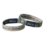 Tap To Pray Valor Camo Bible verse wristband