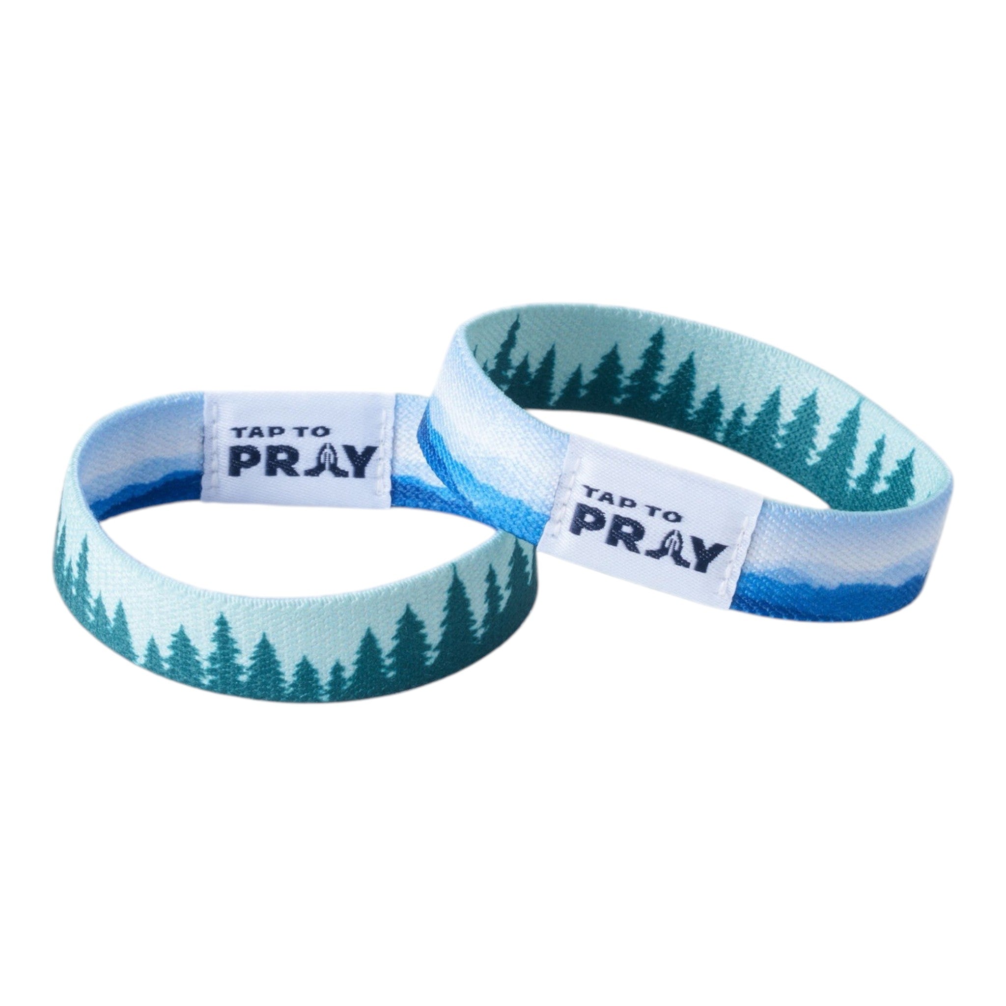 Tap To Pray Mountains & Forests Bible verse wristband