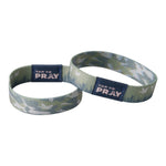 Tap To Pray Waterfowl Camo Bible verse wristband