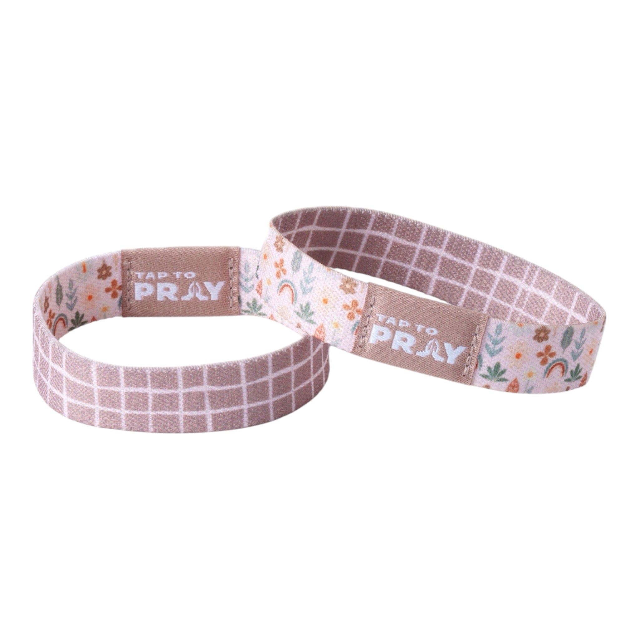 Tap To Pray Prairie & Plaid Bible verse wristband
