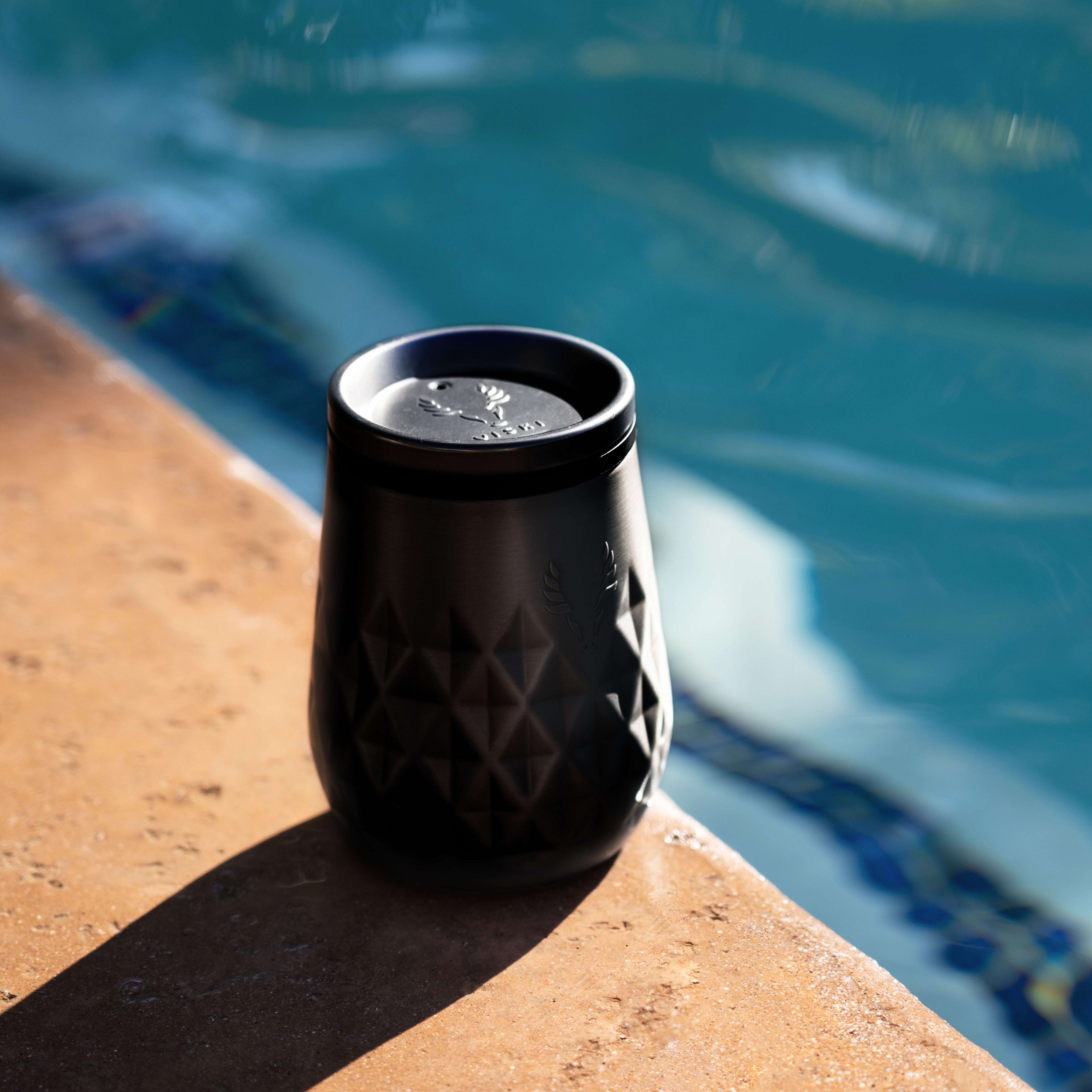 Viski Paragon Wine Tumbler, Obsidian, 12 oz