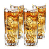 Crystal Highball Glass Set – Lead-Free Cocktail Tumblers (Set of 4)