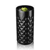 Viski Paragon Highball Tumbler, Insulated Stainless Steel Cocktail Glass, Obsidian, 16 oz