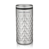Viski Paragon Highball Tumbler, Insulated Stainless Steel Cocktail Glass, Platinum, 16 oz