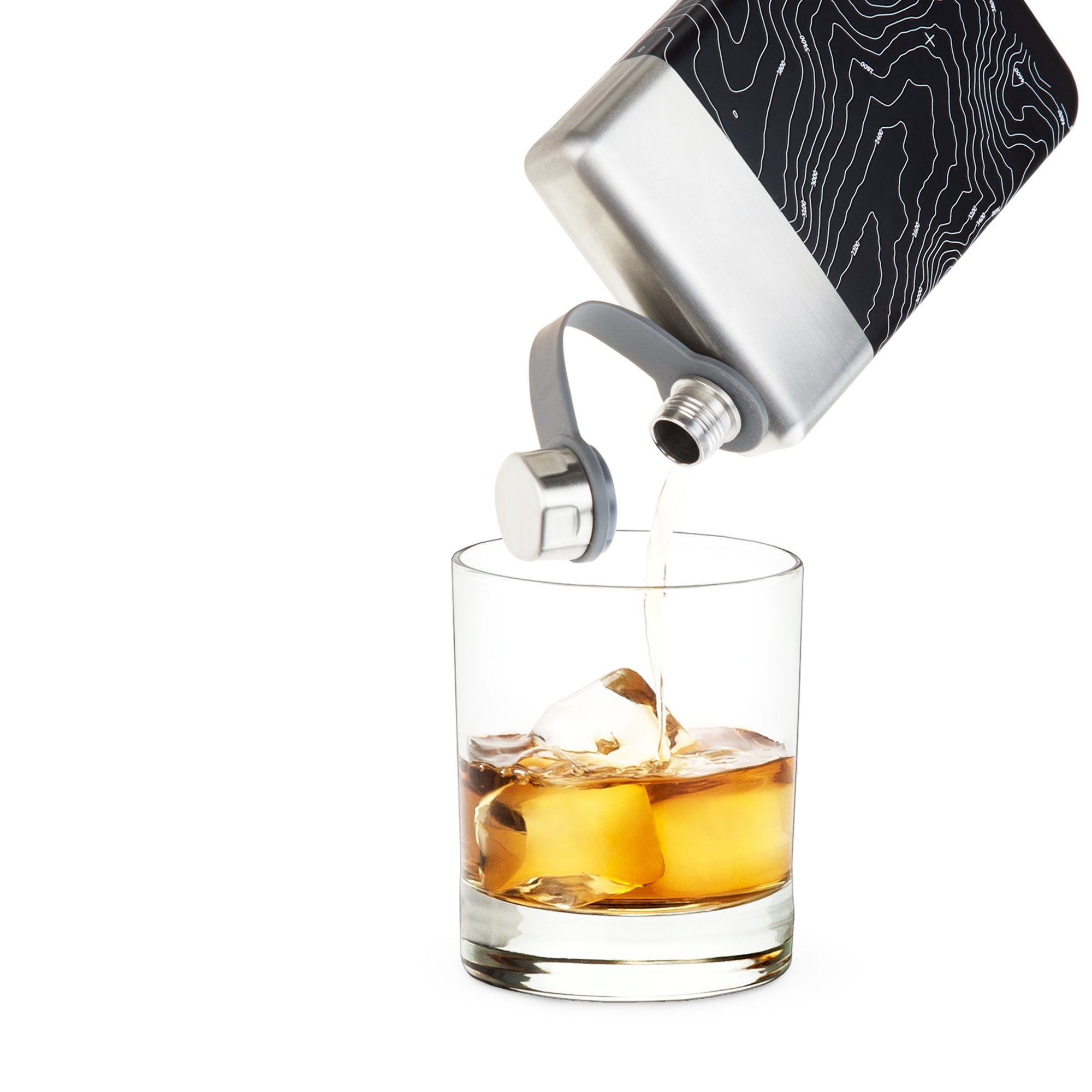 Foster & Rye Topographic Stainless Steel Flask