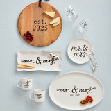 Mr. & Mrs. Cake Plate Set