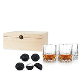 Whiskey Glasses & Ice Sphere Molds Gift Box Set - 39 North CO 