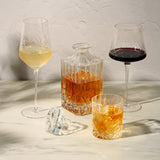 Hand-Etched Crystal Wine Glass Set – 19 oz Lead-Free Wine Glasses (Set of 2)