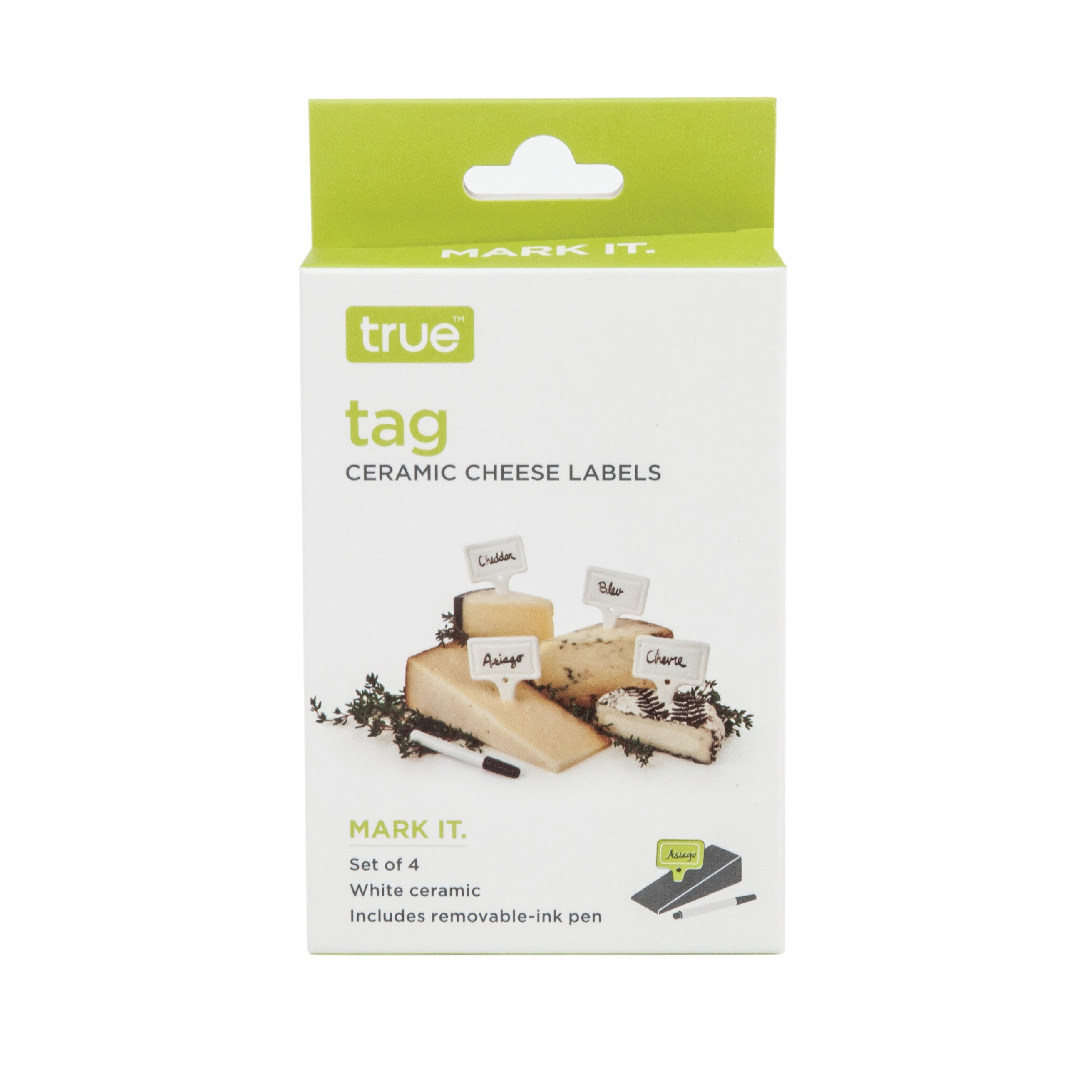 True Tag Ceramic Cheese Labels