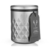 Viski Paragon Stainless Steel Rocks Tumbler, Platinum