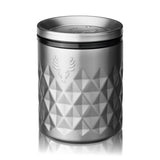 Viski Paragon Stainless Steel Rocks Tumbler, Platinum, 12 oz