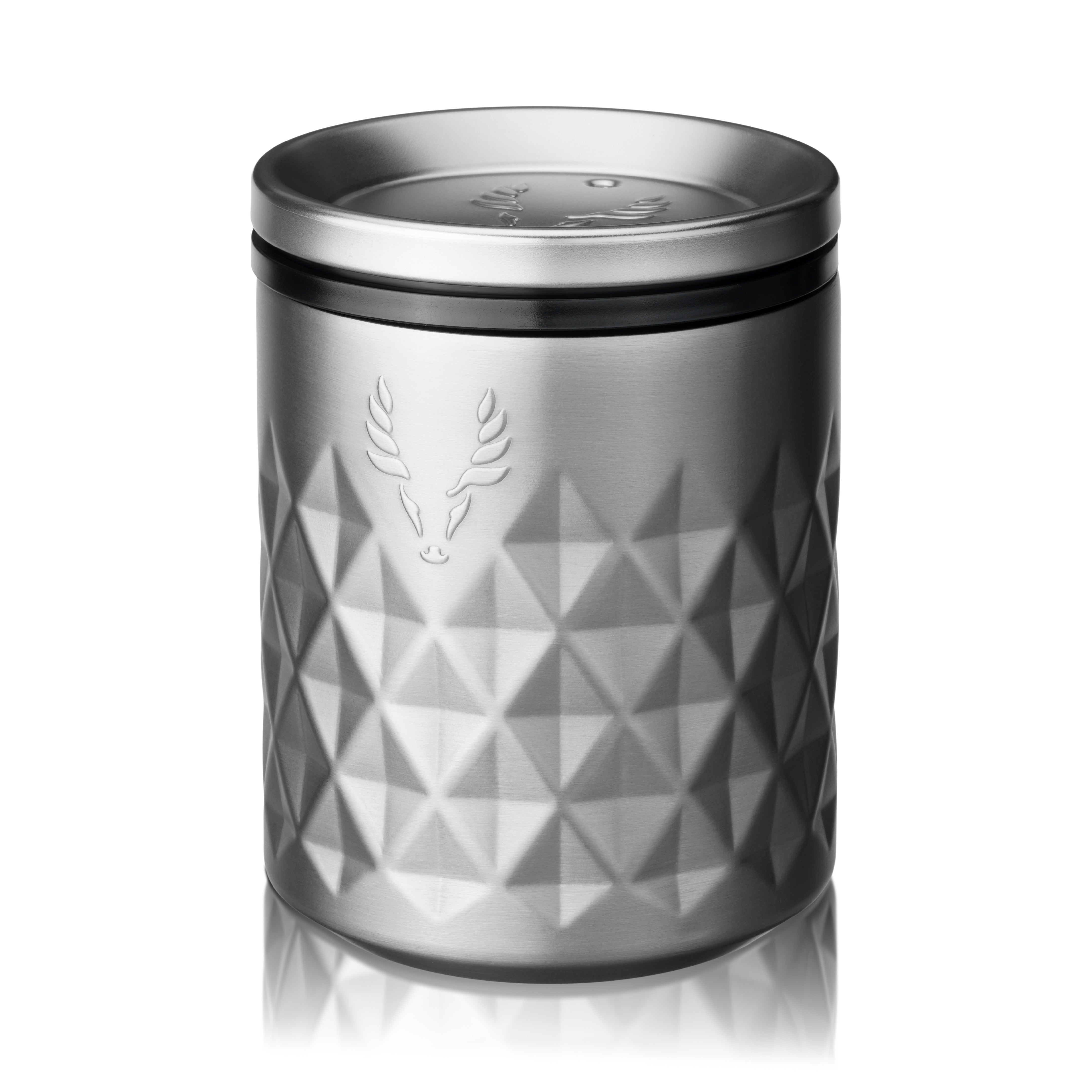 Viski Paragon Stainless Steel Rocks Tumbler, Platinum, 12 oz