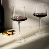 Crystal Burgundy Wine Glass Set – 18 oz Lead-Free Red Wine Glasses (Set of 2)