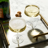 Crystal Coupe Glass Set – Lead-Free Champagne & Cocktail Glasses (Set of 2)
