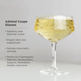 Crystal Coupe Glass Set – Lead-Free Champagne & Cocktail Glasses (Set of 2)