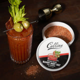 Collins Smoked Bacon Bloody Mary Salt, Spicy Cocktail Rimmer, 4 oz