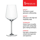 Spiegelau Style Red and White Wine Glasses, Set of 12