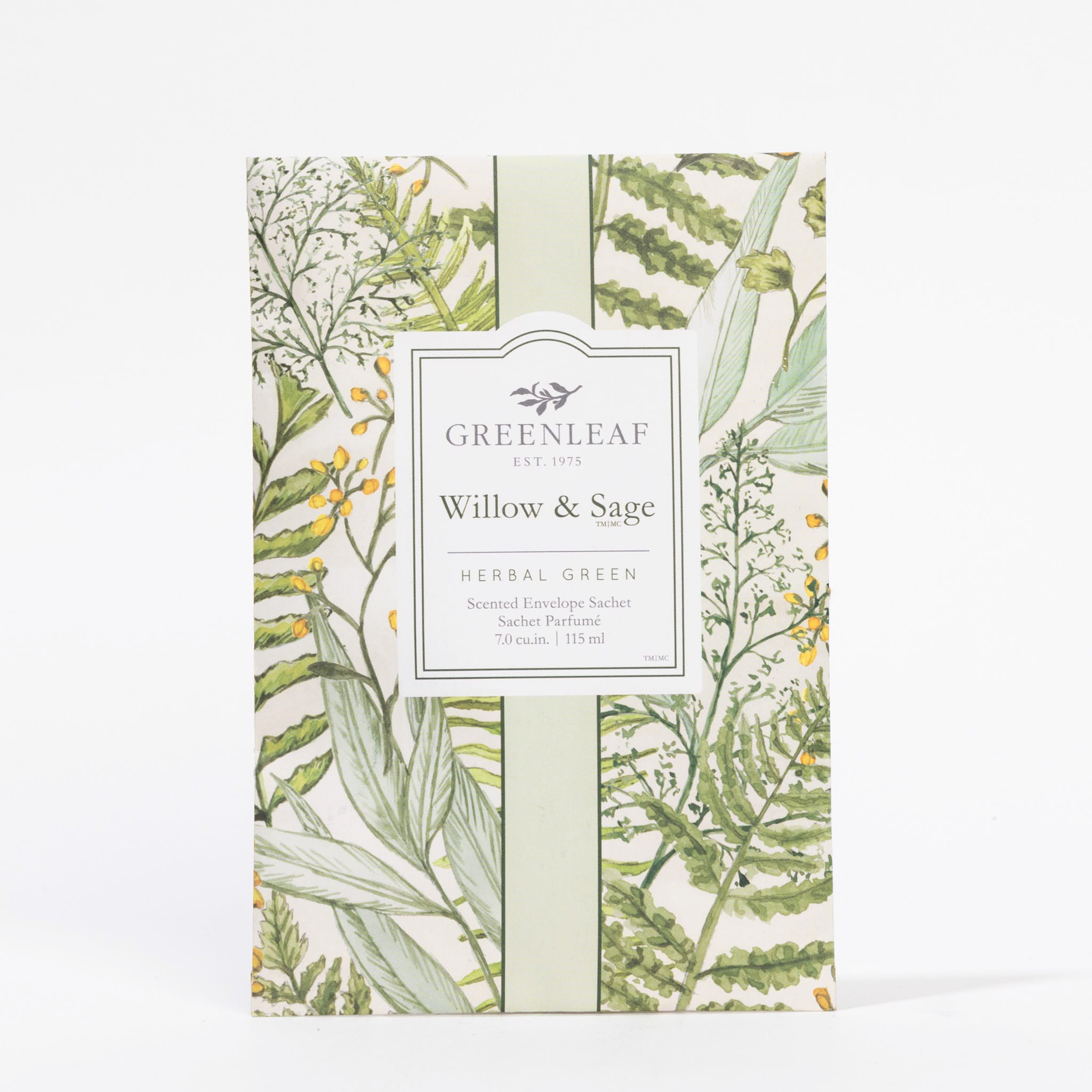 Greenleaf Willow & Sage large scented sachet