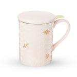 Pinky Up Annette Honeycomb Ceramic Tea Infuser Mug